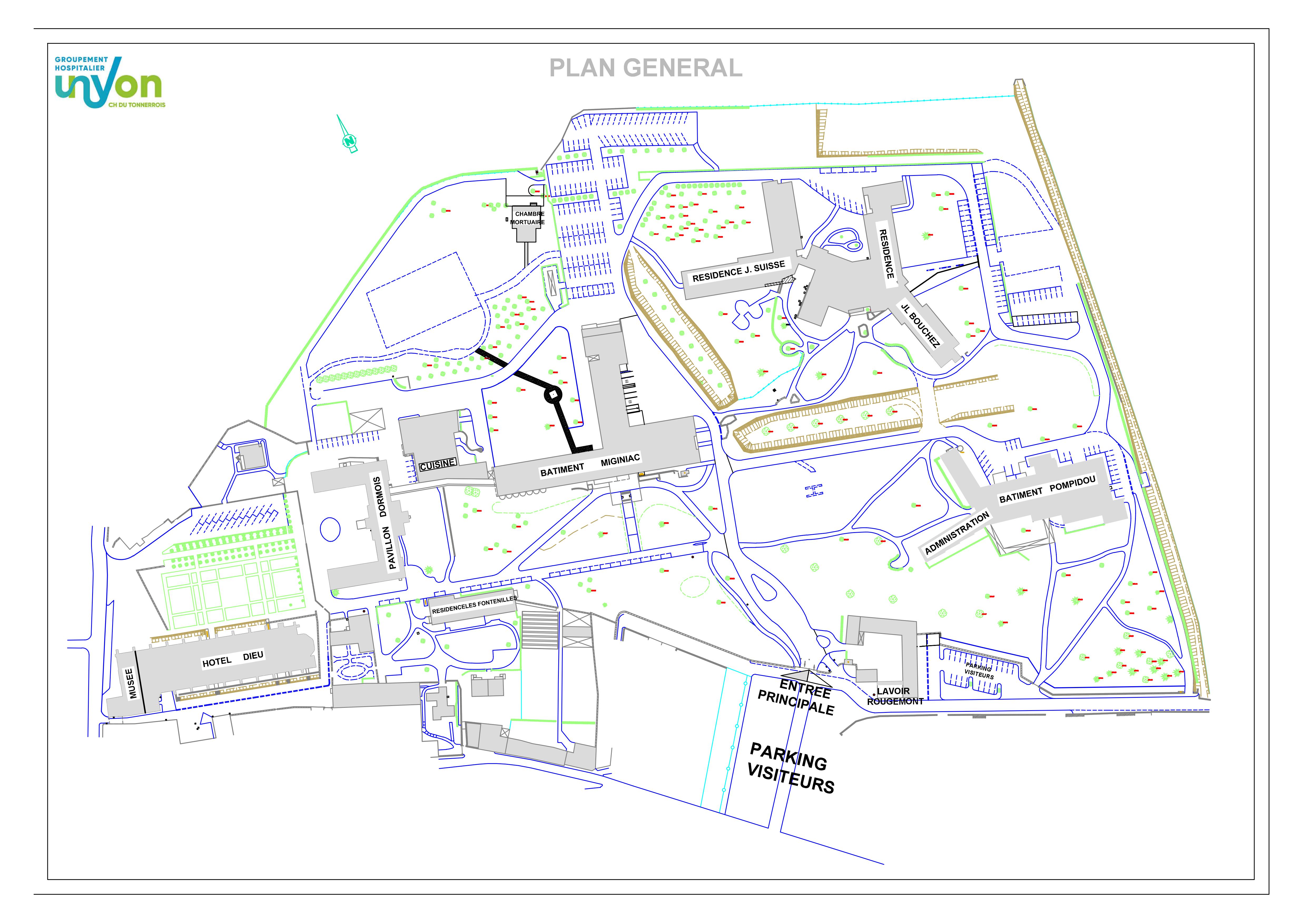 Plan du CH du tonnerrois