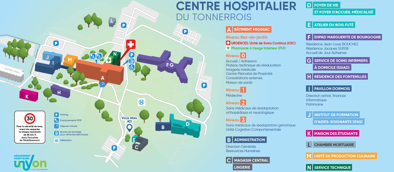 Plan Centre Hospitalier du Tonnerrois